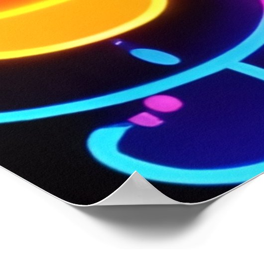 Lebhaftes Design für Friedenszeichen Poster (Ecke)