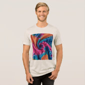 Lebhaftes Design für Krawatte- und Dreamy Gradient Tri-Blend Shirt (Vorderseite voll)