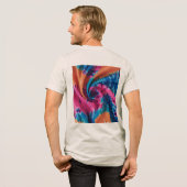 Lebhaftes Design für Krawatte- und Dreamy Gradient Tri-Blend Shirt (Rückseite voll)