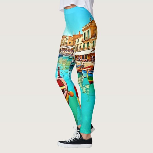 Lebhaftes Design für mediterrane Port Life Leggings (Links)