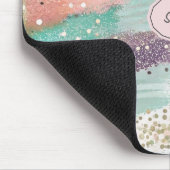 Lebhaftes Diagonal-Pinselmuster (2) Mousepad (Ecke)