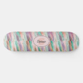 Lebhaftes Diagonal-Pinselmuster (2) Skateboard (Horizontal)