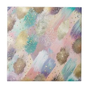 Lebhaftes Diagonal-Pinselmuster Fliese