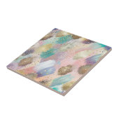 Lebhaftes Diagonal-Pinselmuster Fliese (Seite)