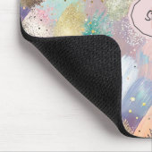 Lebhaftes Diagonal-Pinselmuster Mousepad (Ecke)