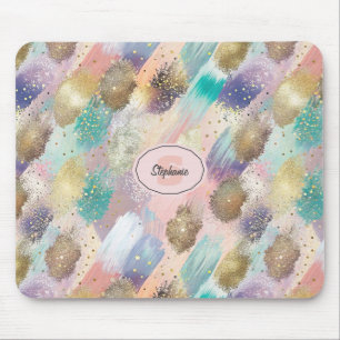 Lebhaftes Diagonal-Pinselmuster Mousepad