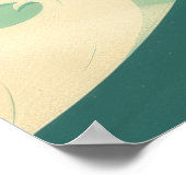 Lebhaftes Dragon Boat Racing Poster (Ecke)