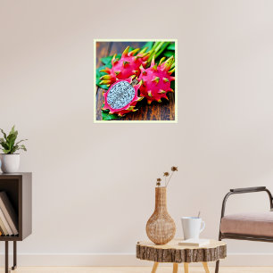 Lebhaftes Dragon Fruit Beauty Design Poster