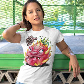 Lebhaftes Dragon Fruit Roaring T-Shirt