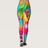Lebhaftes Dragoon Fruit Pattern Leggings (Rückseite)