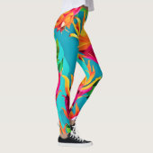 Lebhaftes Dragoon Fruit Pattern Leggings (Rechts)