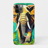 Lebhaftes Dschungel Elephant Scene Design Case-Mate iPhone Hülle (Rückseite)