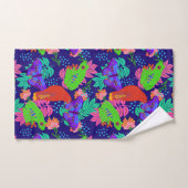 Lebhaftes Dschungelmuster Badhandtuch Set (Handtuch)