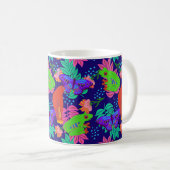 Lebhaftes Dschungelmuster Kaffeetasse (VorderseiteRechts)