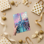 Lebhaftes dunkles Hintergrundbild farbenfrohe Blät Geschenkpapier