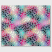 Lebhaftes dunkles Hintergrundbild farbenfrohe Blät Geschenkpapier (Flach)