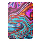 Lebhaftes, dynamisches Abstraktes Muster Badematte (Vorderseite Vertikal)