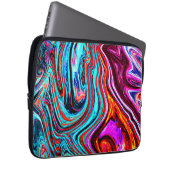 Lebhaftes, dynamisches Abstraktes Muster Laptopschutzhülle (Vorne Rechts)