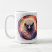 Lebhaftes Eagle Artwork Kaffeetasse (Links)