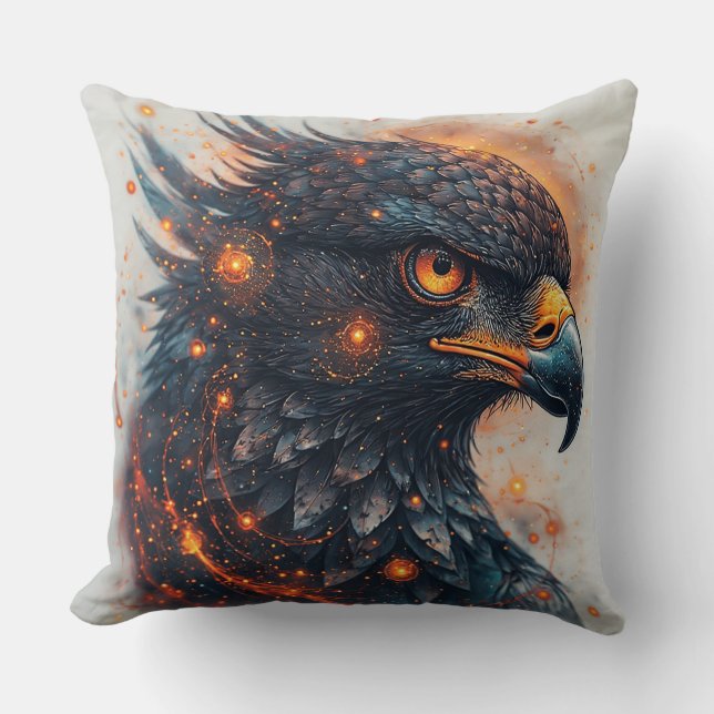Lebhaftes Eagle Artwork Kissen (Vorderseite)