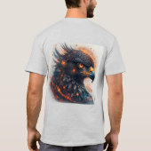 Lebhaftes Eagle Artwork T-Shirt (Rückseite)
