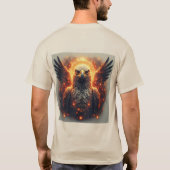 Lebhaftes Eagle Artwork T-Shirt (Rückseite)