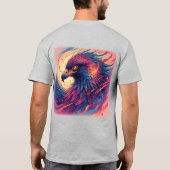 Lebhaftes Eagle Artwork T-Shirt (Rückseite)