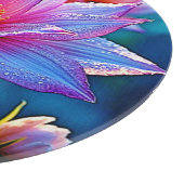 Lebhaftes Ethereal Bloom Artwork Schneidebrett (Ecke)