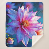 Lebhaftes Ethereal Bloom Artwork Sherpadecke (Vorderseite)