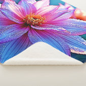 Lebhaftes Ethereal Bloom Artwork Sherpadecke (3/4)