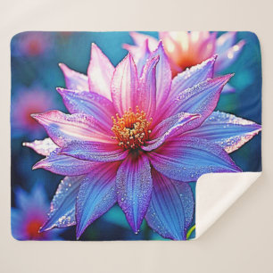 Lebhaftes Ethereal Bloom Artwork Sherpadecke