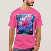 Lebhaftes Ethereal Bloom Artwork T-Shirt (Vorderseite)