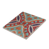 Lebhaftes ethnisch verzweigtes geometrisches Muste Fliese (Seite)