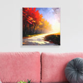 Lebhaftes Fall Foliage Landschaftsbild Leinwanddruck (Insitu (Wohnzimmer))
