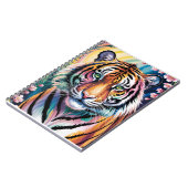 Lebhaftes Fantasy Tiger Portrait | exotisch Notizblock (Linke Seite)