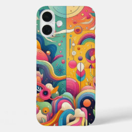Lebhaftes Farbdesign iPhone 16 Plus Hülle
