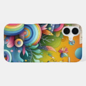 Lebhaftes Farbdesign iPhone Hülle (Rückseite (Horizontal))
