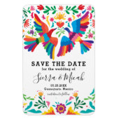 Lebhaftes, farbenfroh, Save the Date Inspiriert Magnet (Vertikal)