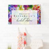 Lebhaftes, farbenfrohes Brautparty Banner (Insitu)