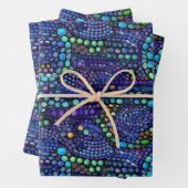 Lebhaftes, farbenfrohes Mosaikflippchen Geschenkpapier Set (Beispiel)