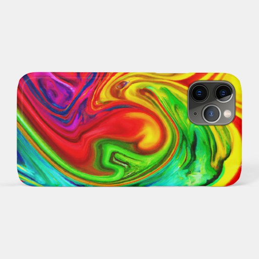 Lebhaftes, farbenfrohes Muster Case-Mate iPhone Hülle (Rückseite (Horizontal))