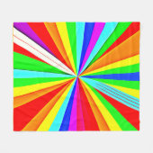 Lebhaftes, farbenfrohes Muster Fleecedecke (Vorderseite (Horizontal))