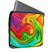 Lebhaftes, farbenfrohes Muster Laptopschutzhülle (Vorne Rechts)