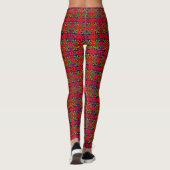 Lebhaftes, farbenfrohes Muster Leggings (Rückseite)