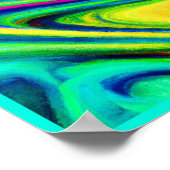 Lebhaftes, farbenfrohes Muster Poster (Ecke)