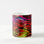 Lebhaftes, farbenfrohes Musterdesign aus abstrakte Kaffeetasse (Mittel)