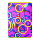 Lebhaftes, farbenfrohes Neonmuster Badematte (Vorderseite Vertikal)