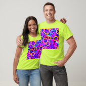 Lebhaftes, farbenfrohes Neonmuster T-Shirt (Unisex)