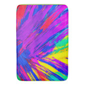 Lebhaftes farbenfrohes Regenbogendesign Badematte (Vorderseite Vertikal)