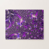 Lebhaftes farbenfrohes Trippy Groovy Boho Spiral F Puzzle (Horizontal)